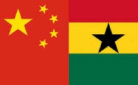 Ghana and China flags