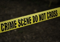 File photo of a crime scene signage