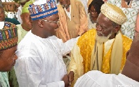Vice President, Dr. Mahamudu Bawumia with the Chief Imam of Ghana, Sheikh Dr. Osmanu Nuhu Sharubutu