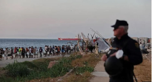 Scores of Moroccan migrants entered Ceuta in late July