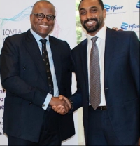Olayinka Subair, Pfizer’s Cluster Lead for West Africa and Naim Hage of  IQVIA