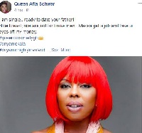 Afia's Facebook post triggered a lot of harsh words from the Ghanaian social media community