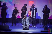 Cwesi Oteng on stage