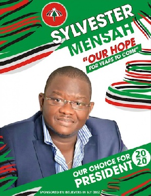Sylvester Mensah has denied knowledge of  posters announcing his NDC presidential ambition