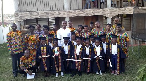 The graduands posed for the camera