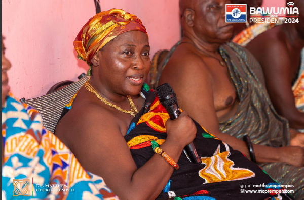 Paramount Queen Mother of the Drobo Traditional area, in the Bono Region, Nana Yaa Ansua