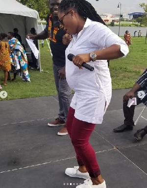 Joyce Blessing performing at the Ghanafest Festivity at Dallas, Texas