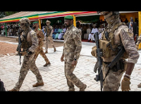 Assimi Goïta attends an Independence Day military parade in Bamako