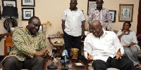 Akufo-Addo (r) and Alan Kyerematen (l) emerged 1st and 2nd in the first super delegates conference