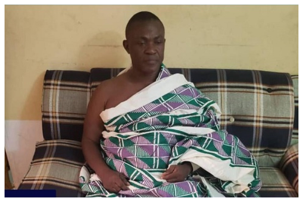 A photo of Nene Sipim Narh Terkpertey II,  the Sipim of Manya Aklomuase