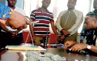 The three suspects were arrested by the Odorkor police for allegedly possessing explosives