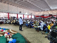 Vice President, Dr Mahamudu Bawumia interacting with constituencies