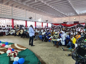 Vice President, Dr Mahamudu Bawumia interacting with constituencies