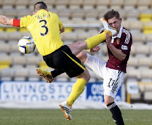 Nasty tackles often attract red cards in football