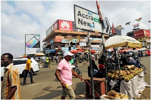 A market in Ghana