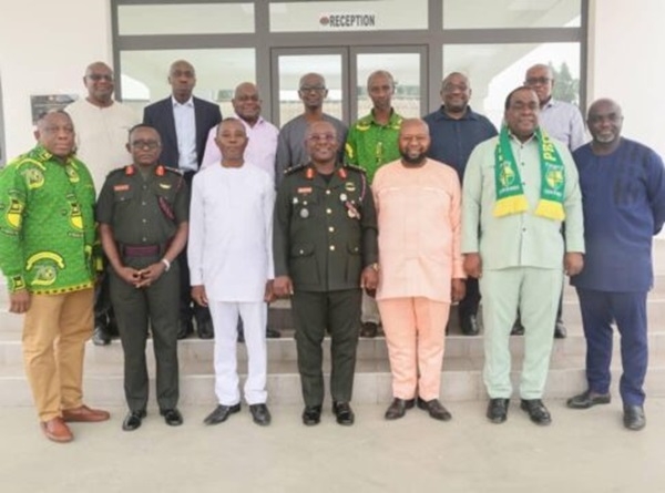 Some of the old students of Prempeh with the new CDS Lt Gen Thomas Oppong-Peprah