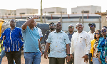 Dr Frank Amoakohene together with other officials during the inspection