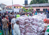 Some of the items that were donated to the flood victims