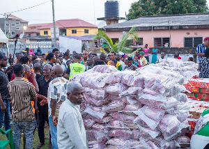 Some of the items that were donated to the flood victims