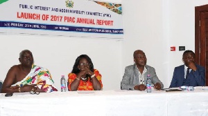 Dr. Steve Manteaw, Dr. Thomas Kojo Stephens with some local authorities at a PIAC engagement