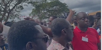 A screengrab of Justin Frimpong Kodua, Alexander Afenyo Markin and Ntim Fordjour