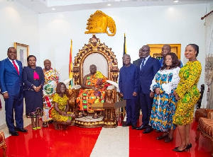 The GNPC delegation was led by the chairman, Freddie Blay