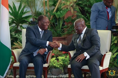President Akufo Addo meets President Ouattara