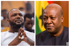 Ato Essien [L] and President John Mahama