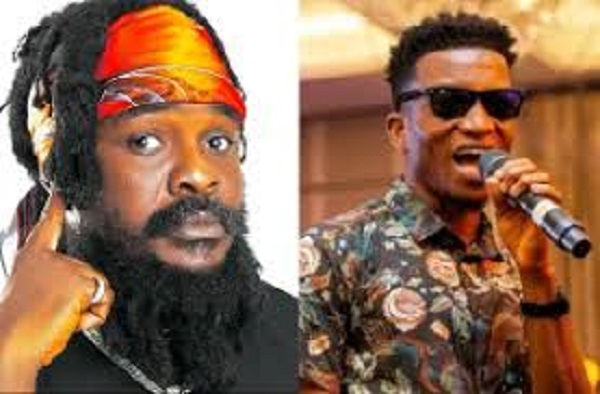 Dancehall musician Ras Kuuku (L) and Kofi Kinaata (R)