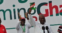 President John Mahama at the launch of NDC manifesto.