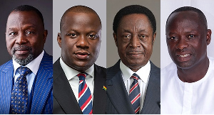 L-R: Dominc Ayine, Abu Jinapor, Kwabena Duffour and Kofi-Armah Buah