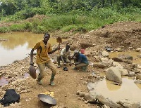 File Photo: A galamsey site