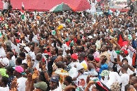 Some member of the NDC during a party rally