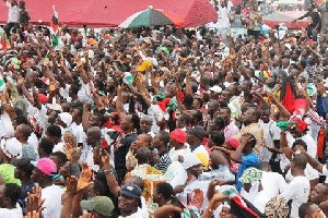 Some member of the NDC during a party rally