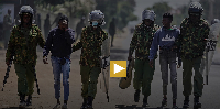 Protesters are arrested by anti-riot police during a demonstration