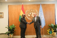 President Akufo-Addo meets UN Boss, Ant