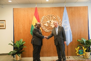 President Akufo-Addo meets UN Boss, Ant