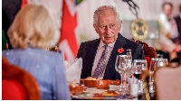 Britain's King Charles III attends the state banquet hosted by Kenyan President William Ruto