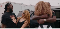 Nigerian Afrobeat singer Burna Boy and Shakira