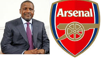 Nigerian business mogul, Aliko Dangote, is a staunch Arsenal  fan