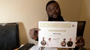 Osei signed up to join the army, passed the selection course before his visa application was denied