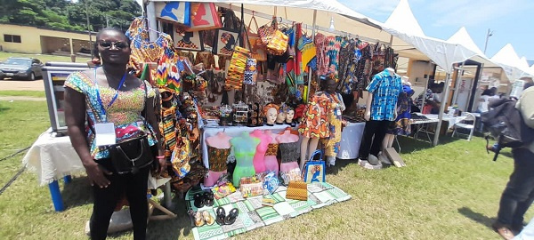 A display of items at the Oguaa Fetu Afahye celebration
