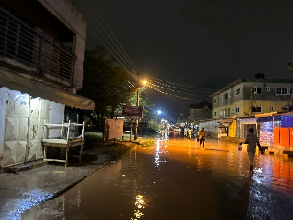 The flood situation at Weija-Gbawe
