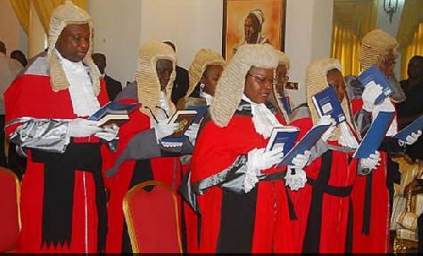 File Photo: Some judges swearing an oath