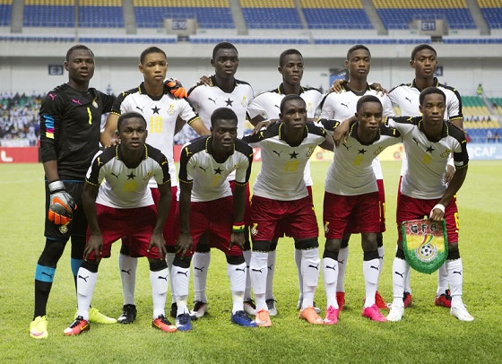 Black Starlets squad at the African U17 Nations Cup.