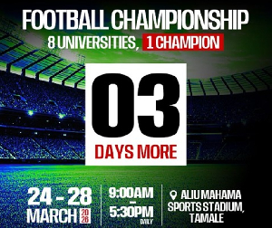 The Honda Universities Football Championship will take place in Tamale