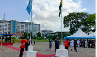 The ceremony was held at the forecourt of the State House