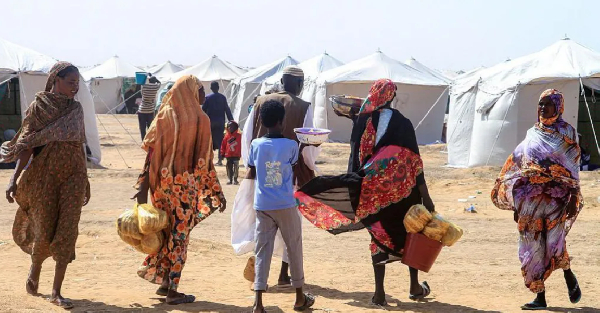 Refugees from el-Fasher - which fell to the RSF in recent weeks - have settled in a in the north