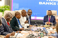 Mahama Ayariga among other board members of BoG
