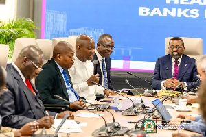 Mahama Ayariga among other board members of BoG